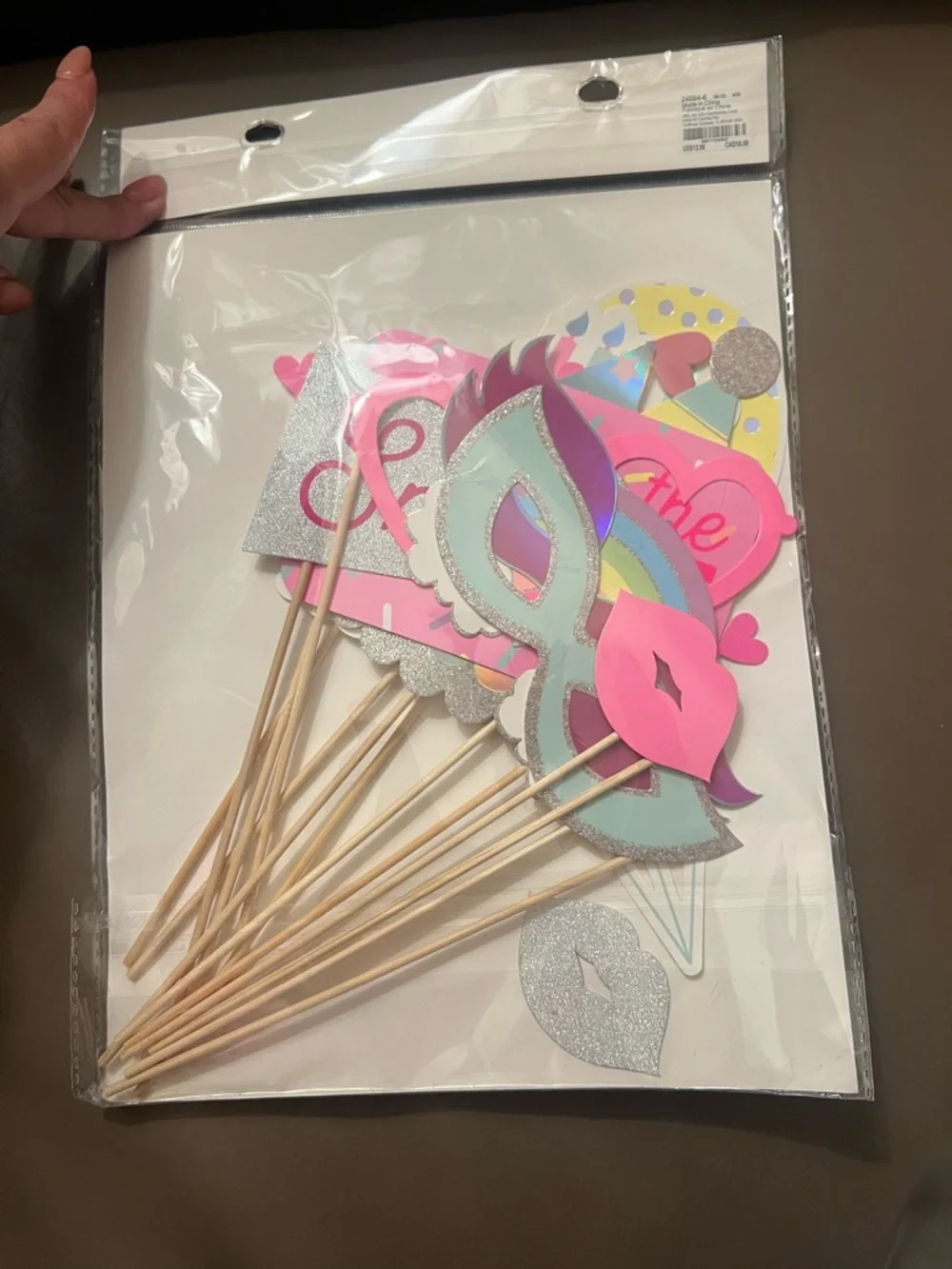 Claire's Pink and Red Birthday Photo Prop Set